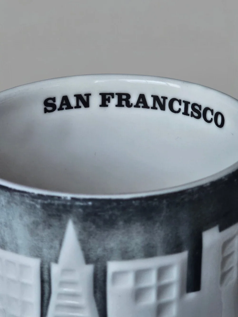 Starbucks 2012 San Francisco City 18oz Relief Mug